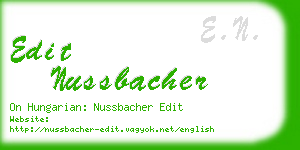 edit nussbacher business card